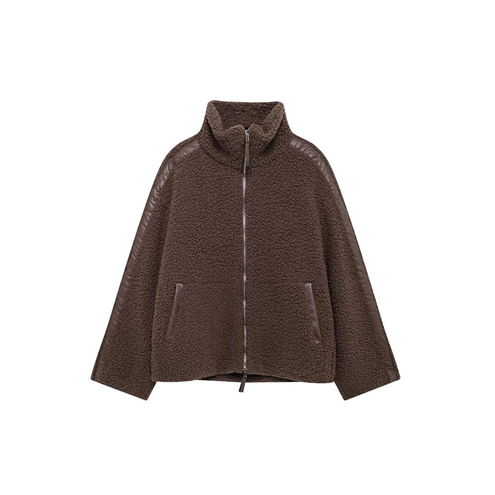 Women's Fashion Loose Lapel Teddy Plush Cardigan Coat