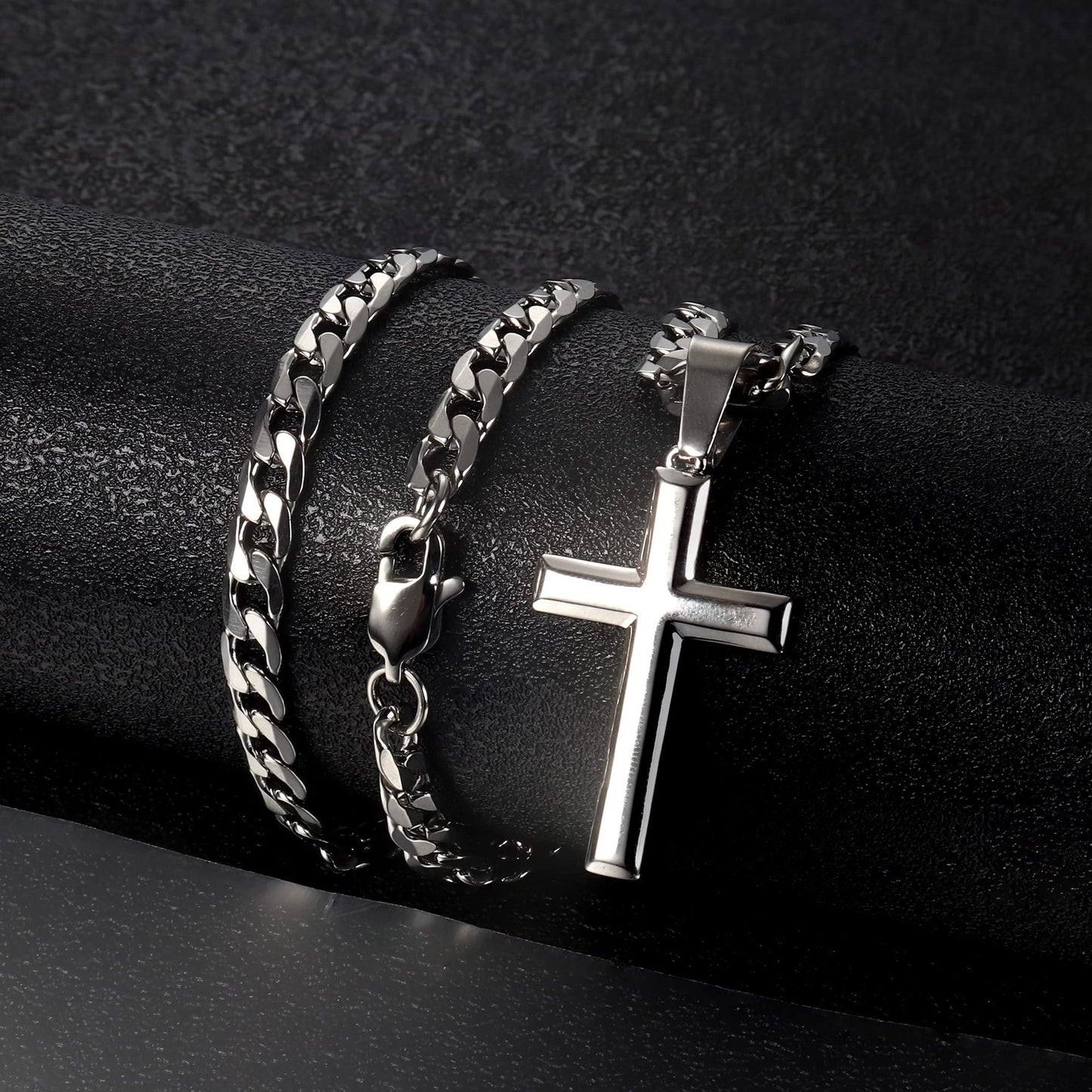 Cross Pendant Necklace Fashion Simple Party Ornament Matching