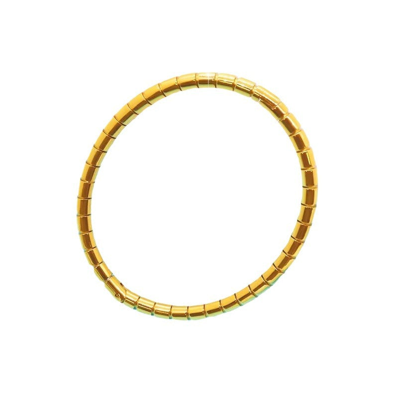 Bamboo Stainless Steel Bracelet For Girls