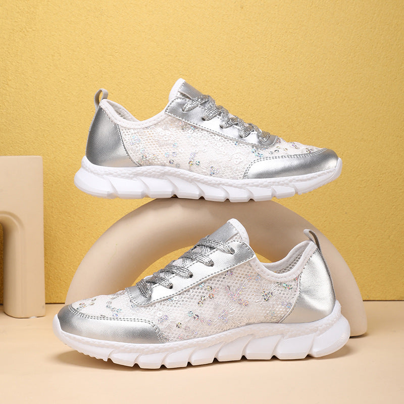 Hollow Breathable Fashion Lace-up Light Casual Shoes