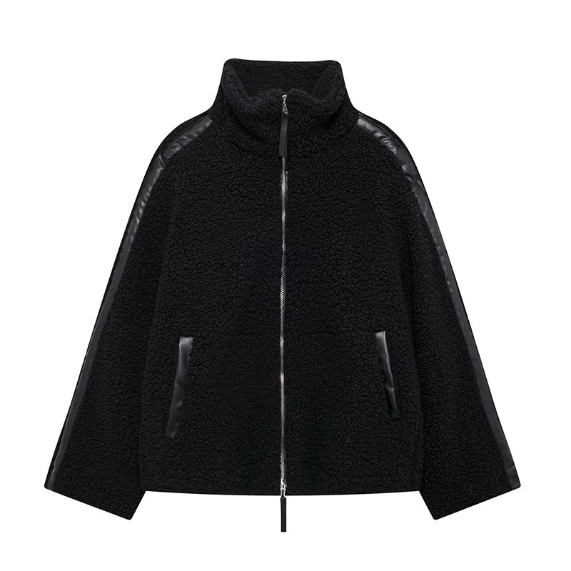 Women's Fashion Loose Lapel Teddy Plush Cardigan Coat