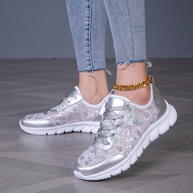 Hollow Breathable Fashion Lace-up Light Casual Shoes