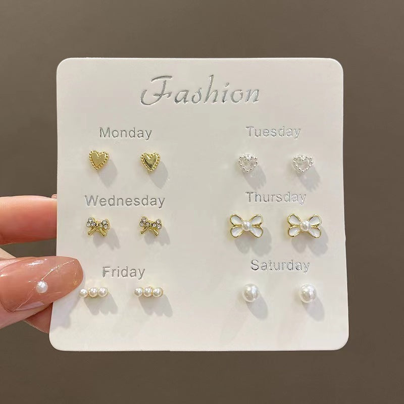 Women's Fashion Refined And Simple 6 Pairs Suit